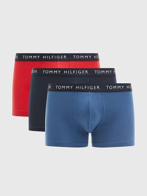 Bielizny Tommy Hilfiger 3-Pack Logo Waistband Trunks Męskie Fioletowe | TH251HVC