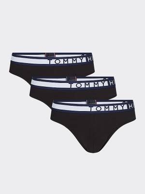 Bielizny Tommy Hilfiger 3-Pack Logo Waistband Briefs Męskie Czarne | TH316SDW