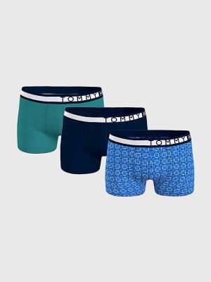 Bielizny Tommy Hilfiger 3-Pack Logo Waistband Trunks Męskie Brązowe | TH349KIF