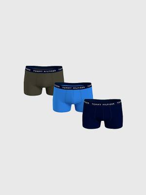 Bielizny Tommy Hilfiger 3-Pack Logo Waistband Trunks Męskie Fioletowe | TH416XMT