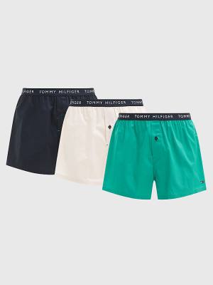 Bielizny Tommy Hilfiger 3-Pack Logo Waistband Bokser Shorts Męskie Złote | TH432OVQ