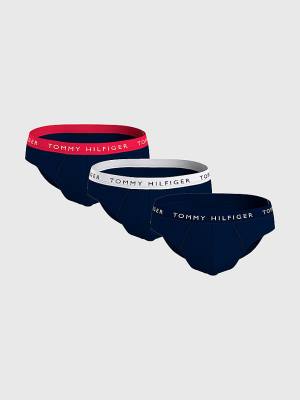 Bielizny Tommy Hilfiger 3-Pack Logo Waistband Briefs Męskie Brązowe | TH471CUA