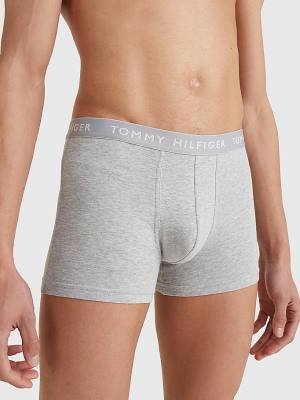 Bielizny Tommy Hilfiger 3-Pack Logo Waistband Trunks Męskie Żółte | TH632HJS