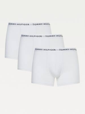 Bielizny Tommy Hilfiger 3-Pack Logo Waistband Trunks Męskie Różowe | TH724GIV