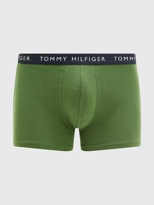 Bielizny Tommy Hilfiger 3-Pack Logo Waistband Trunks Męskie Żółte | TH890TRJ