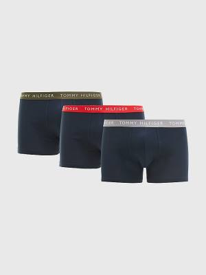 Bielizny Tommy Hilfiger 3-Pack Repeat Logo Trunks Męskie Brązowe | TH062FCH