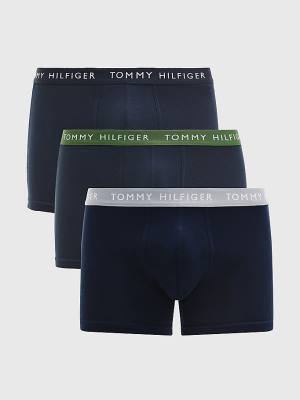 Bielizny Tommy Hilfiger 3-Pack Repeat Logo Trunks Męskie Pomarańczowe | TH591LAY