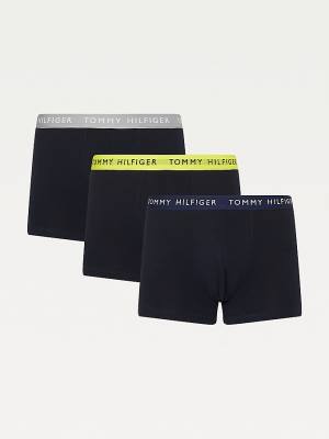 Bielizny Tommy Hilfiger 3-Pack Repeat Logo Trunks Męskie Brązowe | TH721YIB