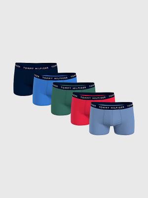 Bielizny Tommy Hilfiger 5-Pack Logo Waistband Trunks Męskie Złote | TH681RIC