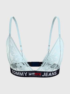 Bielizny Tommy Hilfiger Koronkowe Unlined Triangle Bra Damskie Niebieskie | TH156CDH