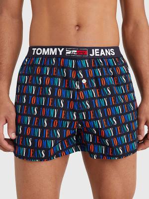 Bielizny Tommy Hilfiger Logo Waistband Bokser Shorts Męskie Beżowe | TH721TBH