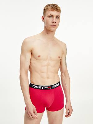 Bielizny Tommy Hilfiger Logo Waistband Trunks Męskie Różowe | TH168UCT