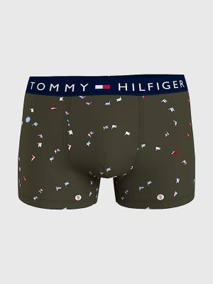 Bielizny Tommy Hilfiger Original All-Over Print Trunks Męskie Czarne | TH486BXY