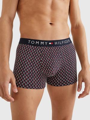 Bielizny Tommy Hilfiger Original All-Over Print Trunks Męskie Czarne | TH647PYM