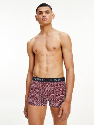 Bielizny Tommy Hilfiger Original All-Over Print Trunks Męskie Beżowe | TH721JZH