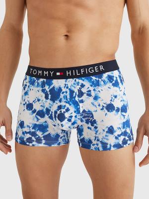 Bielizny Tommy Hilfiger Original Stretch Microfibre Print Trunks Męskie Beżowe | TH984QOX