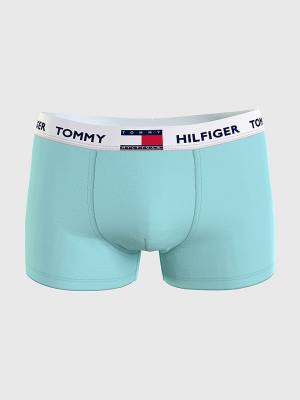 Bielizny Tommy Hilfiger Tommy 85 Stretch Bawełniane Logo Trunks Męskie Niebieskie | TH064HOV