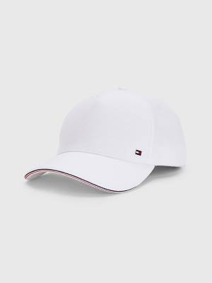 Czapki Tommy Hilfiger Elevated Signature Tape Cap Męskie Białe | TH986XRJ