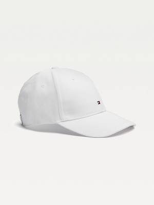 Czapki Tommy Hilfiger Klasyczne Baseball Cap Męskie Białe | TH075SDI