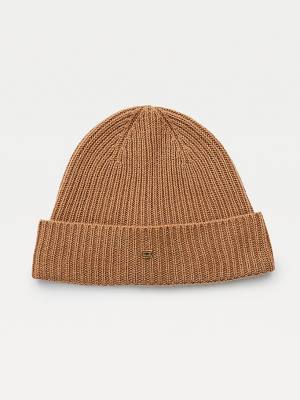 Czapki Tommy Hilfiger Pure Cashmere Beanie Damskie Brązowe | TH193XKU