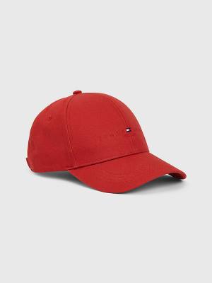 Czapki Tommy Hilfiger TH Established Baseball Cap Męskie Czerwone | TH614WBP