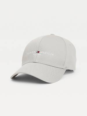 Czapki Tommy Hilfiger TH Established Baseball Cap Męskie Szare | TH745OIS