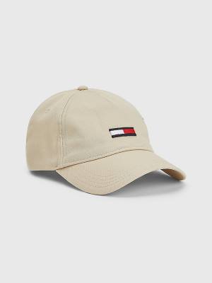 Czapki Tommy Hilfiger Tommy Jeans Cap Męskie Beżowe | TH908SMD