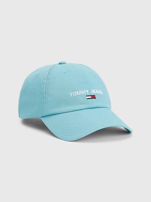 Czapki Tommy Hilfiger Tommy Jeans Flag Cap Męskie Niebieskie | TH371FRD