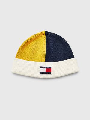 Czapki Tommy Hilfiger Travel Krótkie Bawełniane Beanie Męskie Niebieskie | TH674PXE