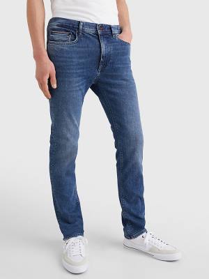 Jeansy Tommy Hilfiger Bleecker Slim Faded Męskie Denim | TH934CHA