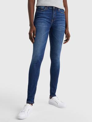 Jeansy Tommy Hilfiger Como Heritage Skinny Fit Faded Damskie Denim | TH825WRU