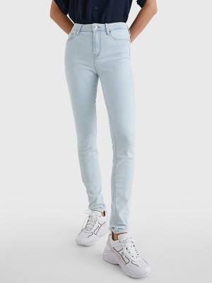 Jeansy Tommy Hilfiger Como Mid Rise Skinny Damskie Denim | TH745CXM