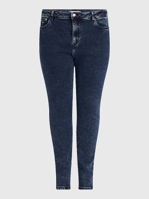 Jeansy Tommy Hilfiger Curve Melany Ultra High Rise Super Skinny Damskie Denim | TH607VFL