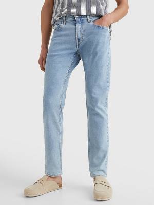 Jeansy Tommy Hilfiger Denton Straight Faded Męskie Denim | TH590KCB