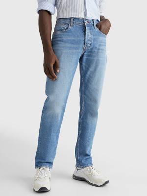 Jeansy Tommy Hilfiger Denton Straight Faded Męskie Denim | TH613TKB