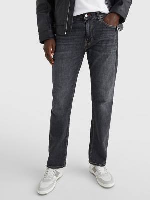 Jeansy Tommy Hilfiger Denton Straight Faded Męskie Denim | TH789BKA