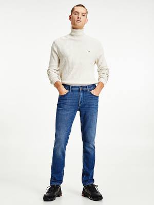 Jeansy Tommy Hilfiger Denton Straight Faded Męskie Denim | TH963UMS