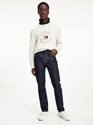 Jeansy Tommy Hilfiger Denton Straight Męskie Denim | TH297EOA