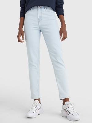 Jeansy Tommy Hilfiger Gramercy Mom High Rise Tapered Damskie Denim | TH503THV