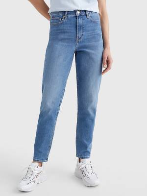 Jeansy Tommy Hilfiger Gramercy Mom High Rise Tapered Damskie Denim | TH793ECN