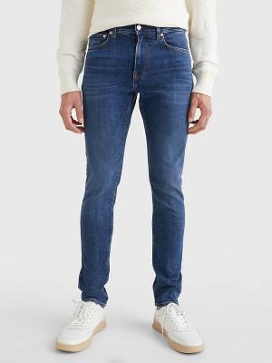 Jeansy Tommy Hilfiger Layton Extra Slim Faded Męskie Denim | TH569YWX