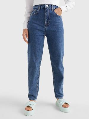 Jeansy Tommy Hilfiger Mom Ultra High Rise Tapered Damskie Denim | TH189ZVO