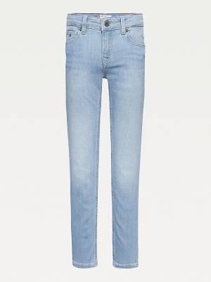 Jeansy Tommy Hilfiger Nora Faded Skinny Dziewczynka Denim | TH012HSD