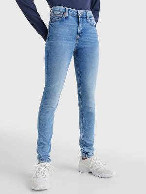 Jeansy Tommy Hilfiger Nora Mid Rise Skinny Faded Damskie Denim | TH306IQA