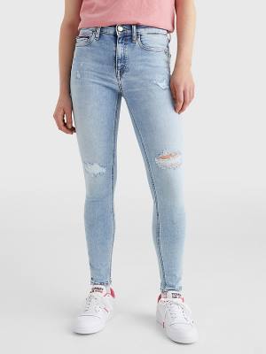 Jeansy Tommy Hilfiger Nora Mid Rise Skinny Ankle Damskie Denim | TH805CKW