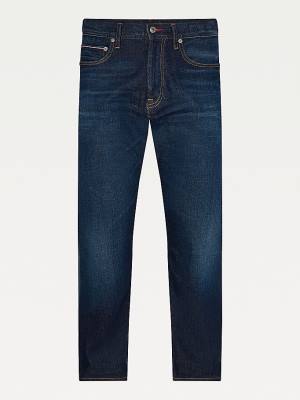 Jeansy Tommy Hilfiger Plus Mercer Straight Faded Męskie Denim | TH701QRN