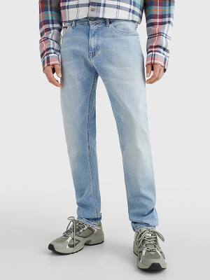 Jeansy Tommy Hilfiger Scanton Power Stretch Slim Fit Męskie Denim | TH458USZ