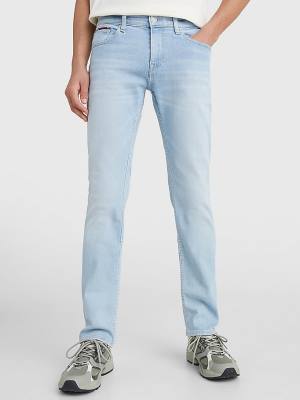 Jeansy Tommy Hilfiger Scanton Slim Faded Męskie Denim | TH689CKD