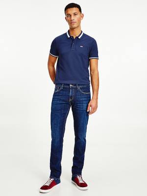 Jeansy Tommy Hilfiger Scanton Slim Recycled Bawełniane Męskie Denim | TH786WSO