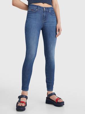 Jeansy Tommy Hilfiger Shape Mid Rise Skinny Damskie Denim | TH210PWR